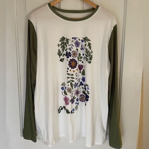 Not Listed Tops - Cute 3/4 Sleeve Tee